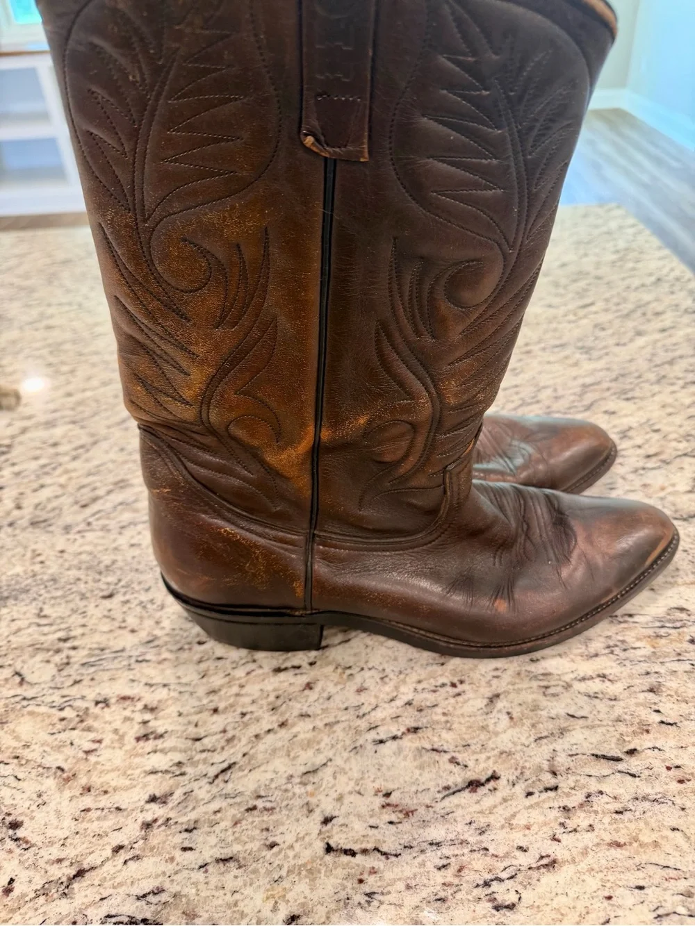 Vintage 80s Red Wing Pecos Boots 9801 Western Mens 11.5 D Leather Rare